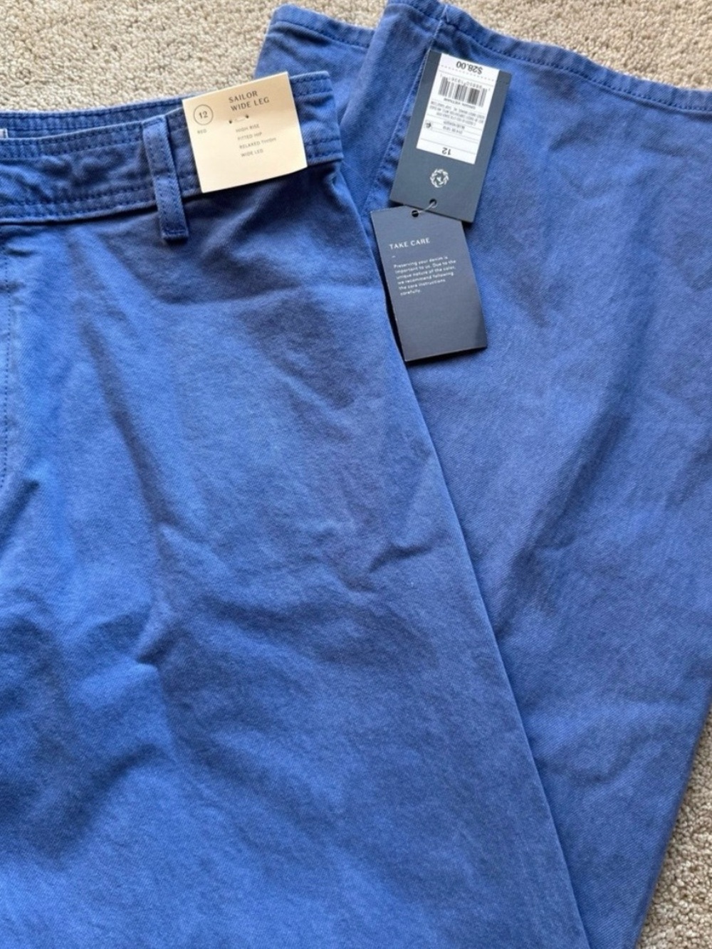 Universal Thread Wide-Leg High-Rise Jeans in Bright Blue - Picture 3 of 3